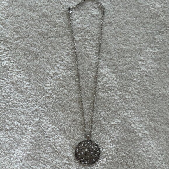 Silver Necklace with Crystals - Picture 2 of 2